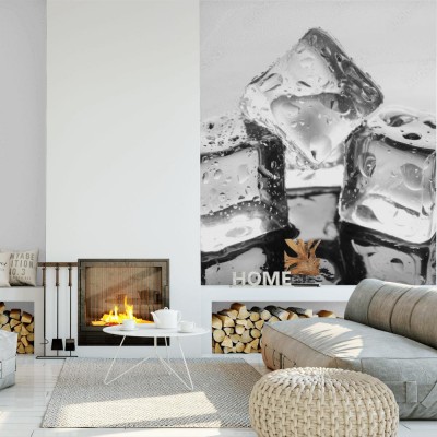 Fototapeta Kostki lodu na abstrakcyjnym tle