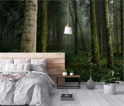 Fototapeta Runo z pniem na pierwszym planie