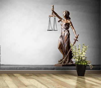 Fototapeta Temida statua, symbol prawa i sprawiedliwości