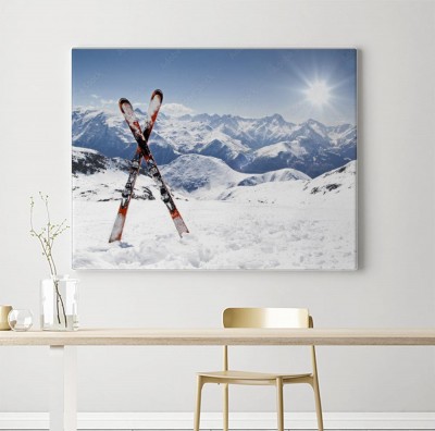 Obraz na płótnie Para nart biegowych