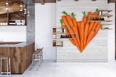 Fototapeta Marchewkowe serce