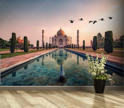 Fototapeta Taj Mahal w świetle wschodu słońca, Agra, Indie