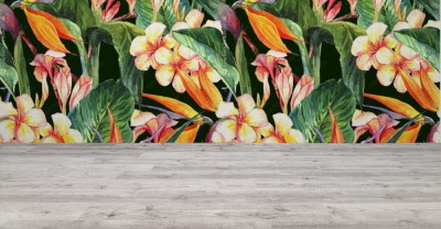 Fototapeta Tropikalny wzór z egzotycznych kwiatów