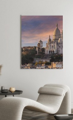 Obraz na płótnie Bazylika Najświętszego Serca w Montmartre w Paryżu