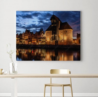 Obraz na płótnie Gdańsk i kultowe obiekty architektoniczne