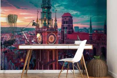 Fototapeta Gdańsk z lotu ptaka