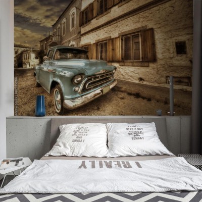 Fototapeta Stary klasyczny samochód na ulicy