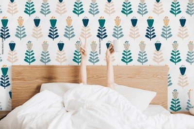 Tapeta ze skandynawskim wzorem