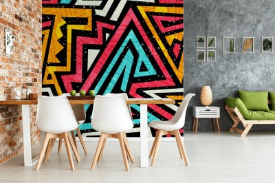 Fototapeta Graffiti wzór z mocą grunge