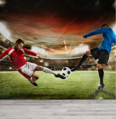 Fototapeta Mecz piłki nożnej na stadionie