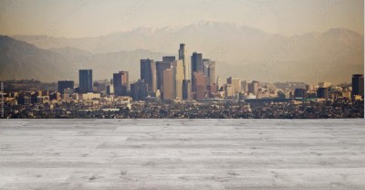 Fototapeta Los Angeles panoramę z góry za