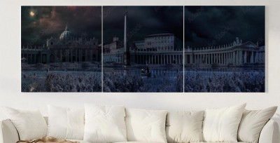 Obraz na płótnie Apokaliptyczna scena na Placu Świętego Piotra w Rzymie