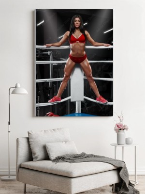 Obraz na płótnie Kobieta w ringu