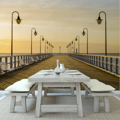 Fototapeta Wschód słońca nad morzem