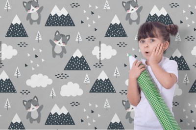 Fototapeta z kotkiem w stylu skandynawskim