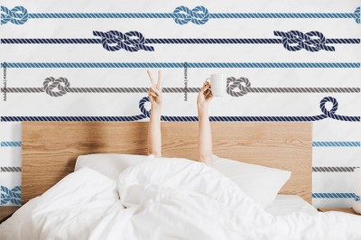 Tapeta z modnym wzorem do sypialni