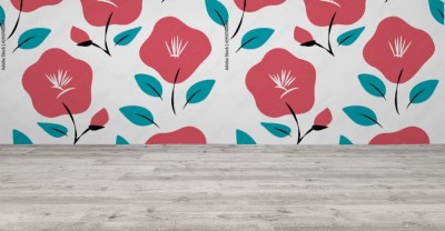 Tapeta z prostym kolorowym wzorem 