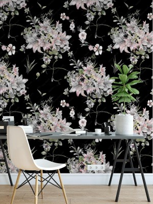 Fototapeta z wzorem roślinnym 3D