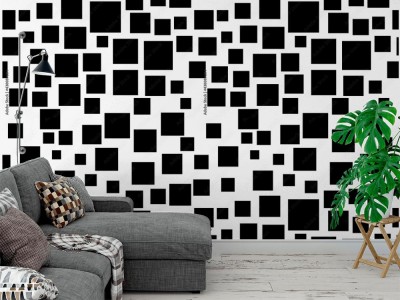 Tapeta z wzorem w kwadraty