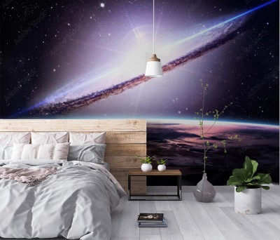 Fototapeta Niezwykle piękna przestrzeń w kosmosie