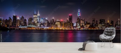 Fototapeta Panorama Manhattanu podczas weekendu Pride