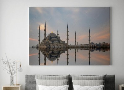 Obraz na płótnie Błękitny Meczet z sześcioma minaretami