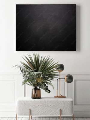 Obraz na płótnie Czarna skórzana konstrukcja