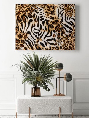 Obraz na płótnie Tekstura w paski lamparta