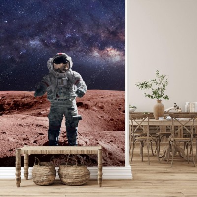 Fototapeta Astronauta na spacerze po Marsie