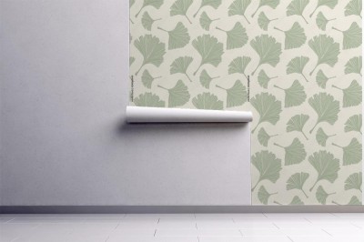 Fototapeta Botaniczny wzór w modnych kolorach