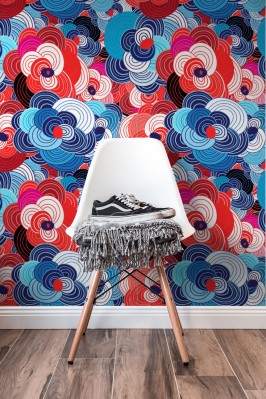 Fototapeta z roślinnym motywem w wielu kolorach