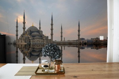 Fototapeta Błękitny Meczet z sześcioma minaretami