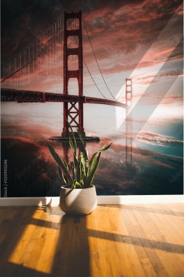Fototapeta Most Golden Gate o zachodzie słońca