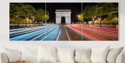 Obrazy do salonu Łuk Triumfalny w panoramie Paryża