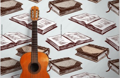 Fototapeta Tło ze starych książek