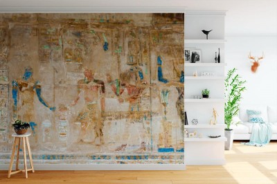 Fototapeta Malowidła ścienne w świątyni Hatszepsut w Egipcie