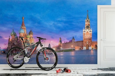 Fototapeta Panoramiczny widok na Kreml moskiewski i katedrę