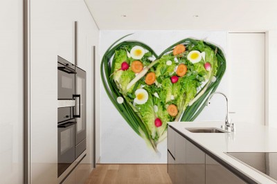 Fototapeta Warzywa ułożone w kształcie serca