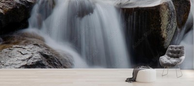 Fototapeta wodospad w lesie