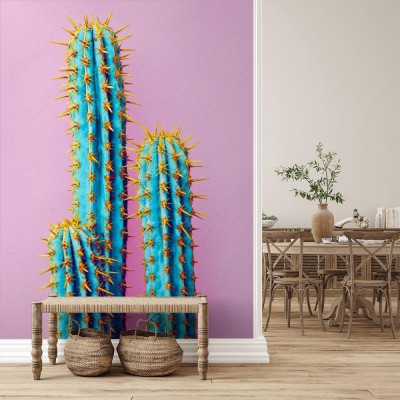 Fototapeta Kaktus w koncepcji kreatywnego minimalizmu