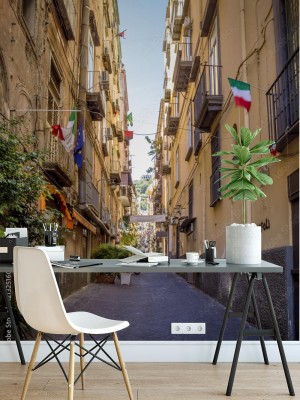 Fototapeta Wąska uliczka w starym miasteczku Naples