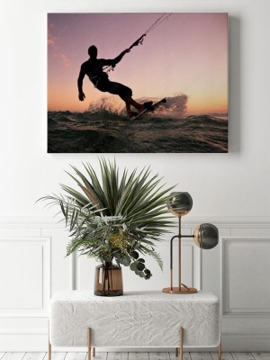 Obraz na płótnie Wejście na latawiec  Freestyle Kitesurfingu