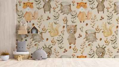 Tapeta dla dzieci w stylu skandynawskim