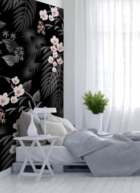 Tapeta Tropikalny wzór z kwiatów orchidei