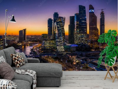 Fototapeta Architektura Moskwy o zmierzchu