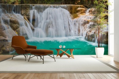 Fototapeta Piękna wodospad w Huai Mae Khamin wTajlandii