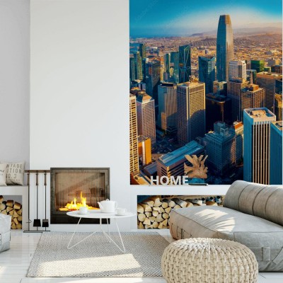 Fototapeta Śródmieście San Francisco widok z lotu ptaka na drapacze chmur