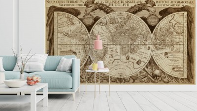 Fototapeta Stara mapa z 1630 roku