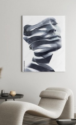 Obraz na płótnie artystyczny portret z podwójną ekspozycją