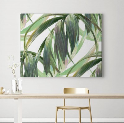 Obraz na płótnie Liście na białym tle - akwarela